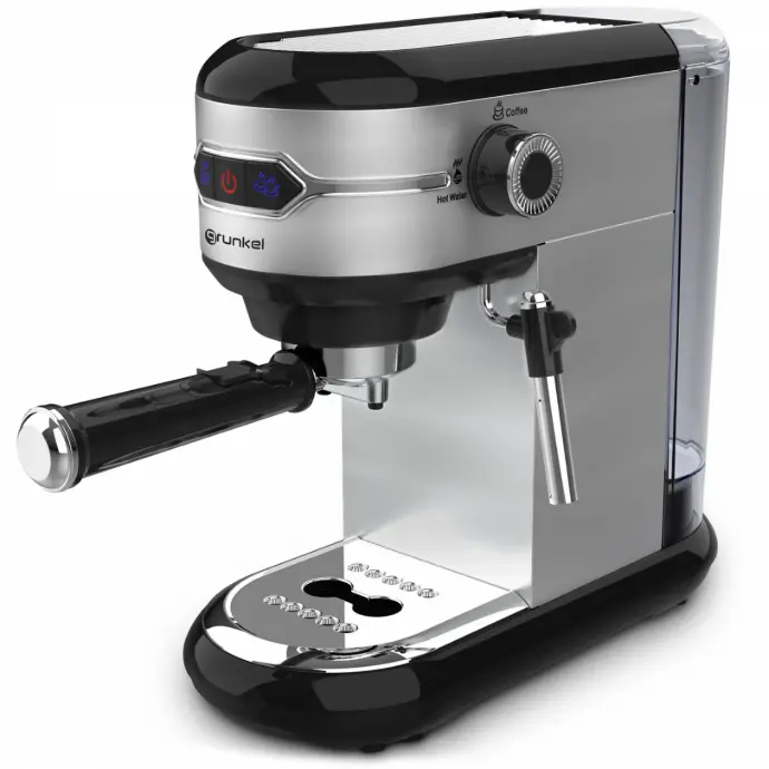 Cafetera exprés GRUNKEL H10B – 20 bars – 1.450 W – Plata