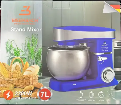 BATIDORA AMASADORA AZUL  7L